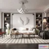 1373300 - Living Room - 3D Models - 3D Interior Scenes - Modern Style - 151 3D Max
