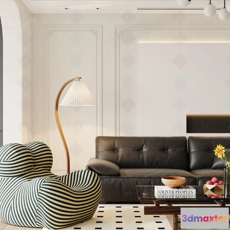 1373633 - Living Room - 3D Models - 3D Interior Scenes - Modern Style - 156 3D Max