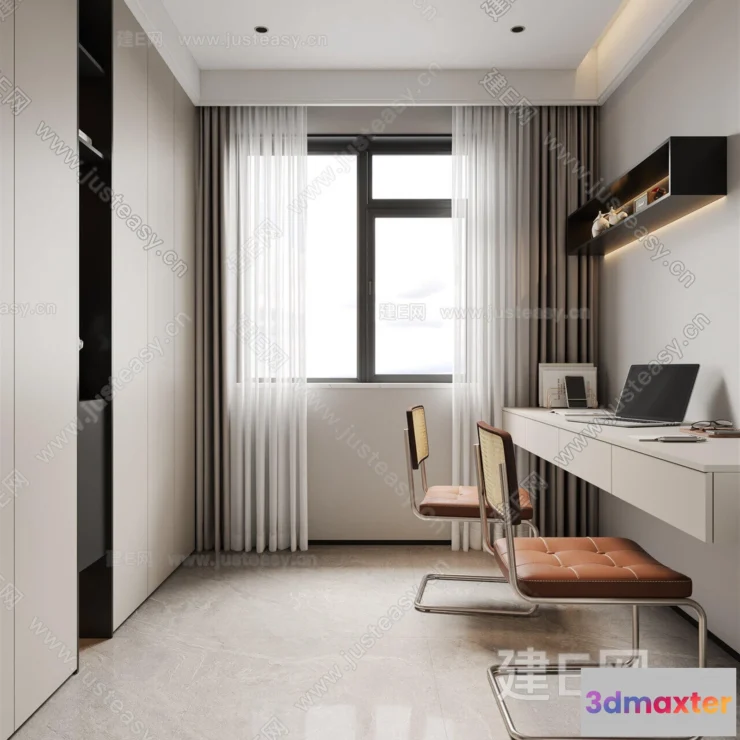 1376007 - Living Room - 3D Models - 3D Interior Scenes - Modern Style - 191 3D Max