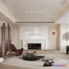 1377214 - Living Room - 3D Interior Scene - French Style - 069 3D Max