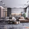 1377703 - Living Room - 3D Interior Scene - Luxury Style - 083 3D Max
