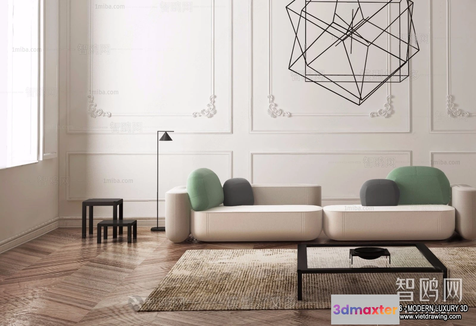 1378083 - Living Room - 3D Interior Scene - Luxury Style - 089 3D Max