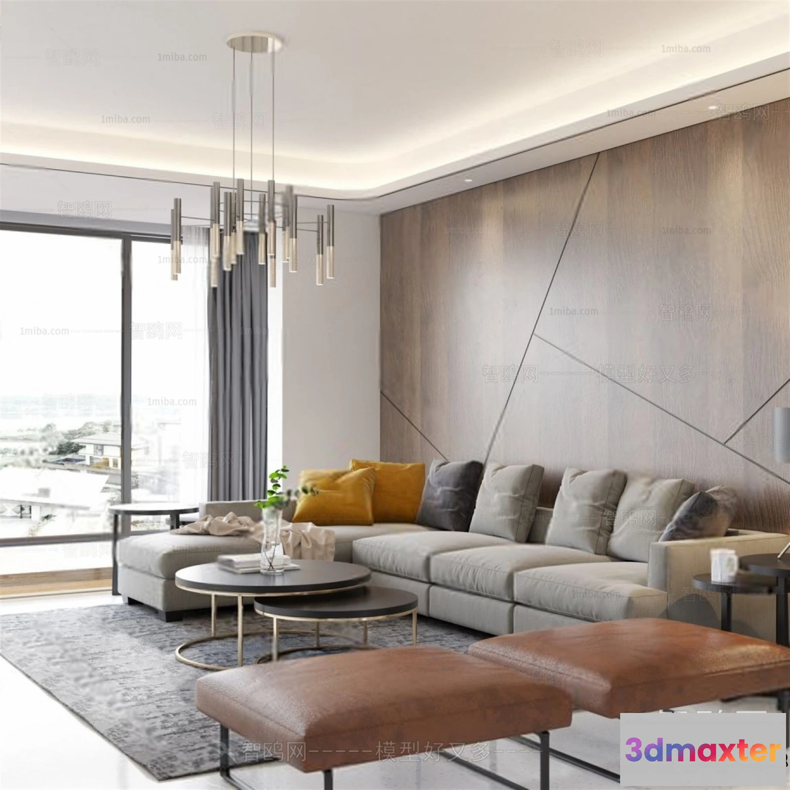 1378615 - Living Room - Minimalist Style - 3D Interior Scene - 156 3D Max