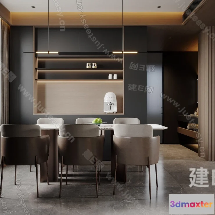 1378973 - Living Room - 3D Models - 3D Interior Scenes - Modern Style - 236 3D Max