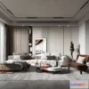 1379996 - Living Room 3D Interior Scene Model - Wabi Sabi Style - 059 3D Max