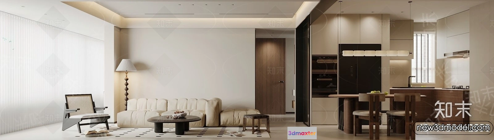 1381987 - Living Room - 3D Models - 3D Interior Scenes - Modern Style - 282 3D Max