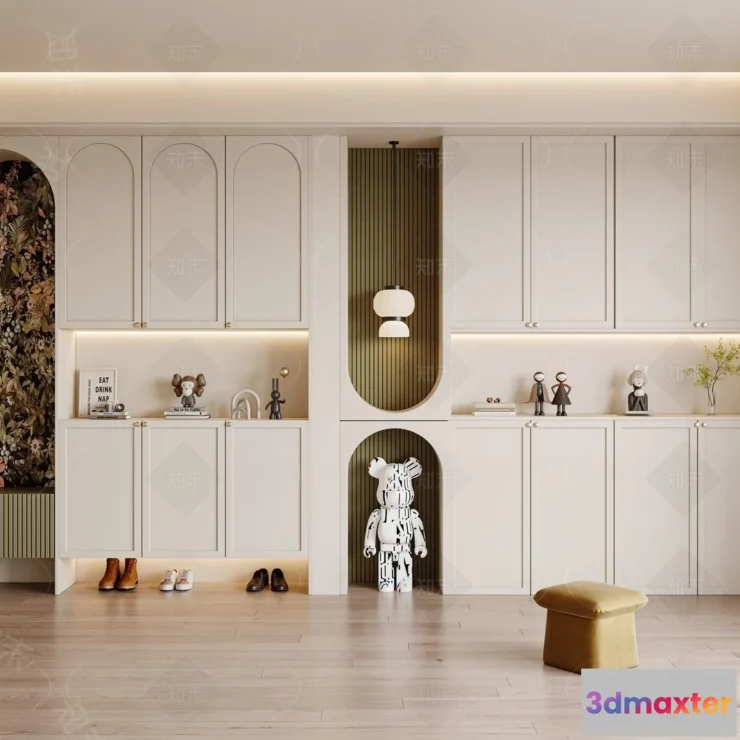 1383427 - Shoe Cabinet and Racks - 3D Models for Interior - 005 3D Max