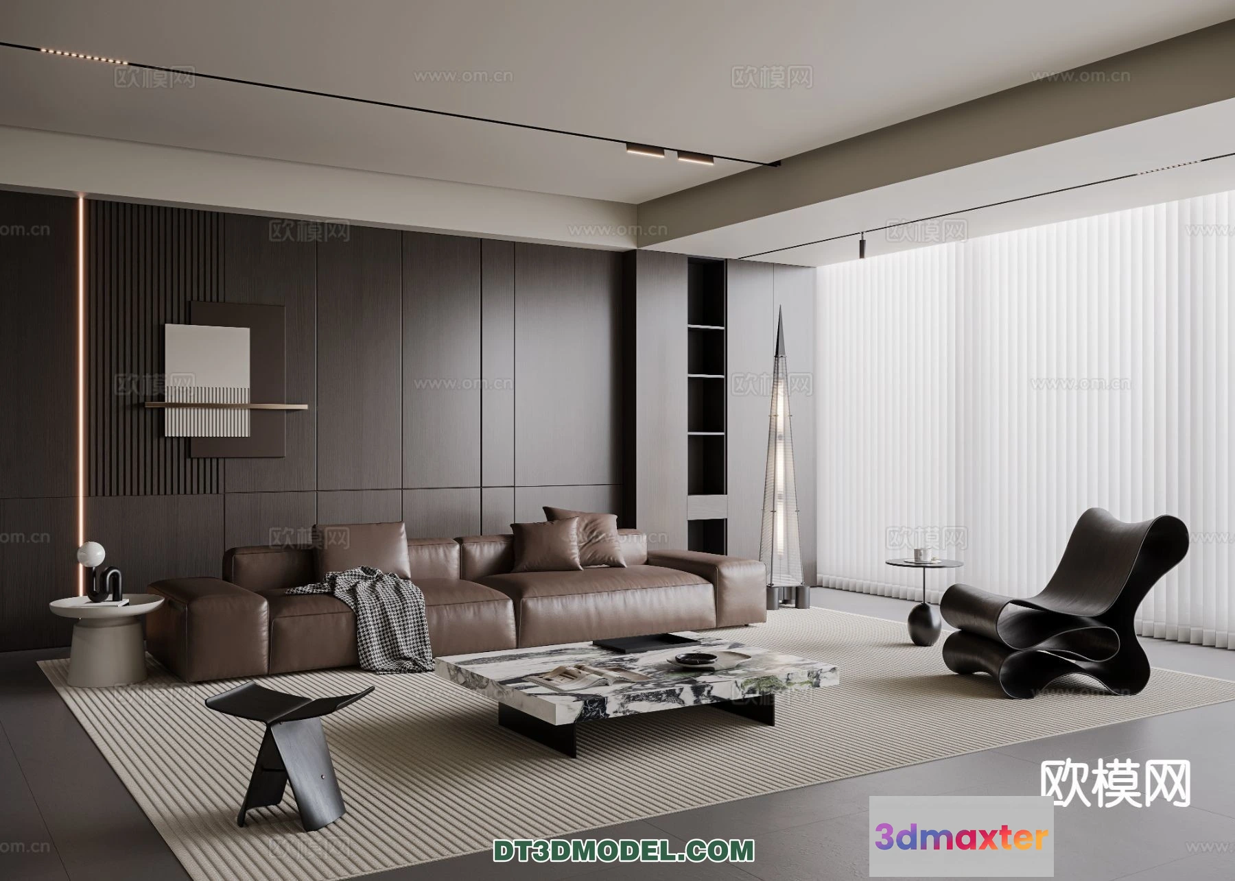 1383962 - Living Room - Italian Style - Interior 3D Scene - 042 3D Max