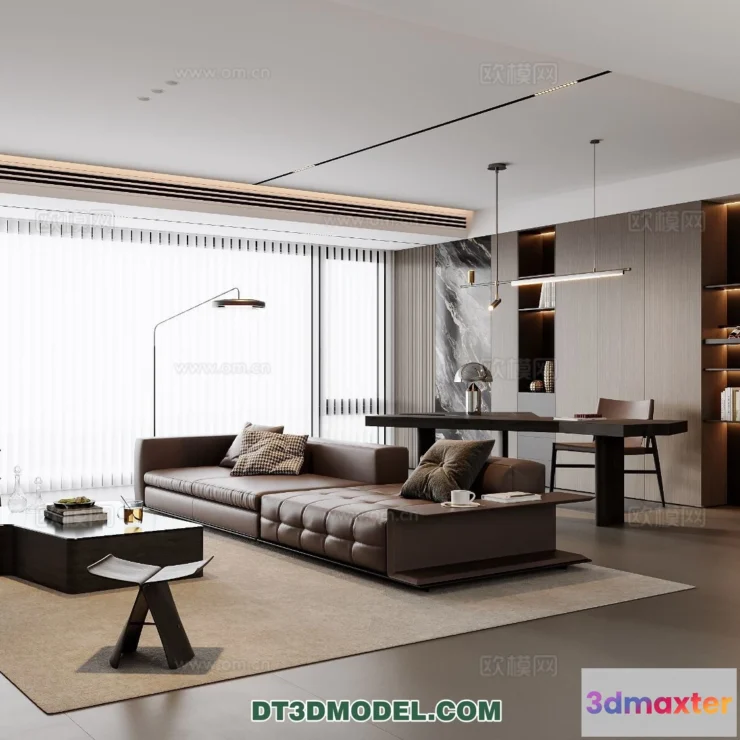 1384818 - Living Room - Italian Style - Interior 3D Scene - 055 3D Max