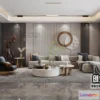 1386647 - Living Room - Modern Style Interior 3D Scenes - 028 3D Max