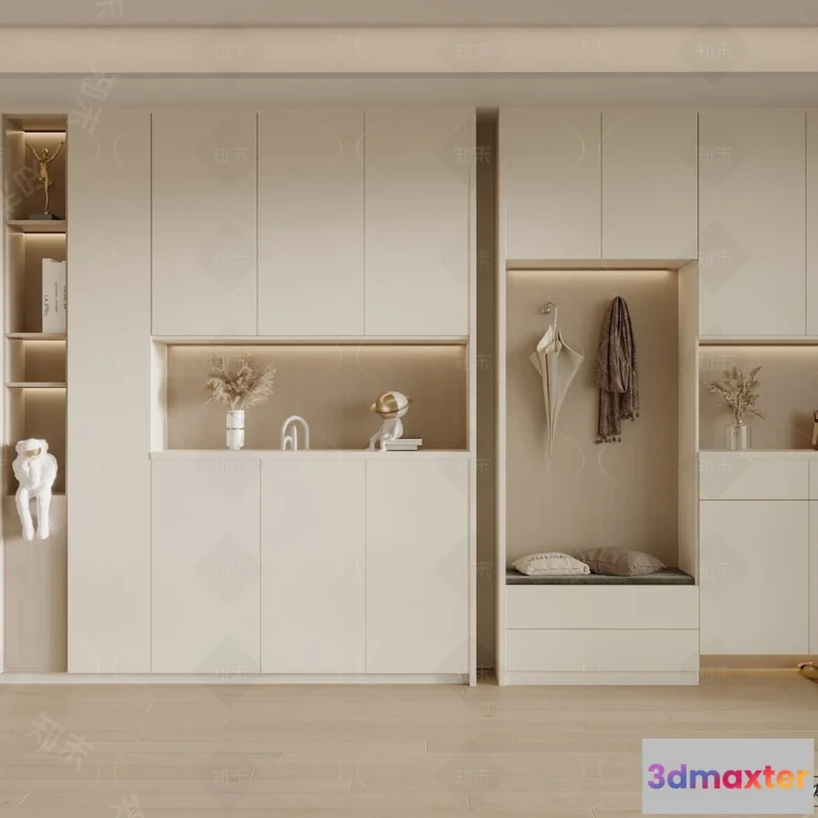 1390504 - Shoe Cabinet and Racks - 3D Models for Interior - 112 3D Max