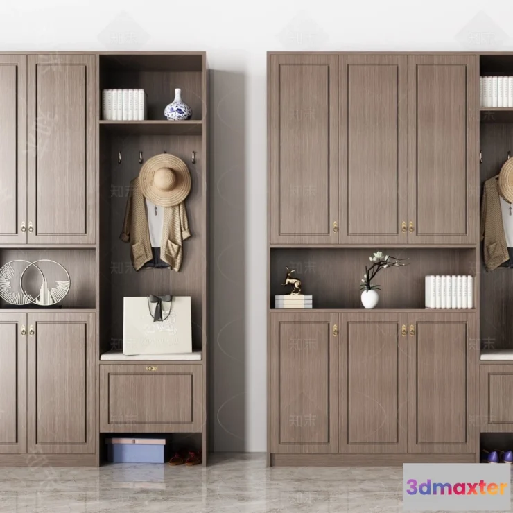 1390713 - Shoe Cabinet and Racks - 3D Models for Interior - 115 3D Max