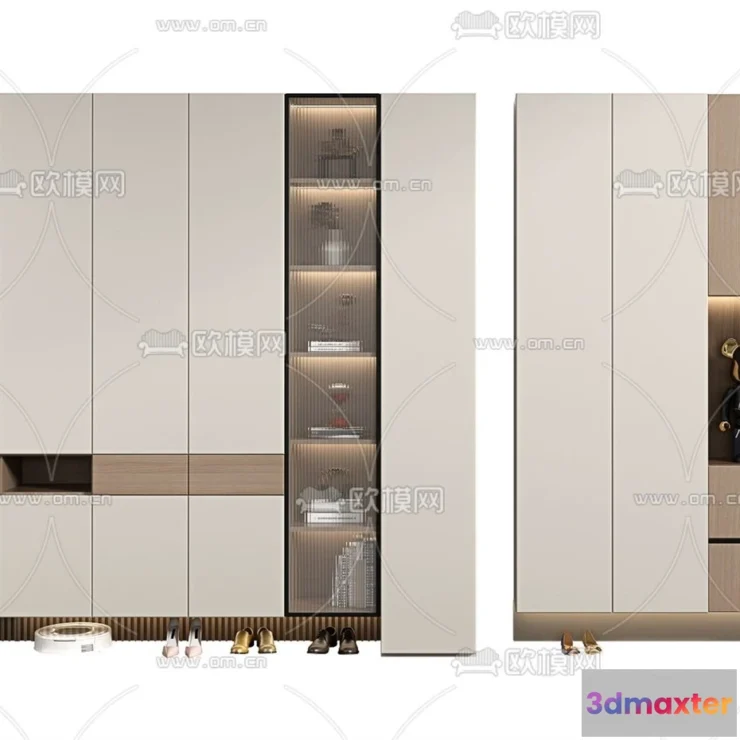 1391518 - Shoe Cabinet and Racks - 3D Models for Interior - 129 3D Max