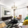 1580932 - Europe Style Interior 3D Blocks - Living Room 3D Model - 025 3D Max
