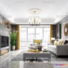 1580970 - Europe Style Interior 3D Blocks - Living Room 3D Model - 044 3D Max