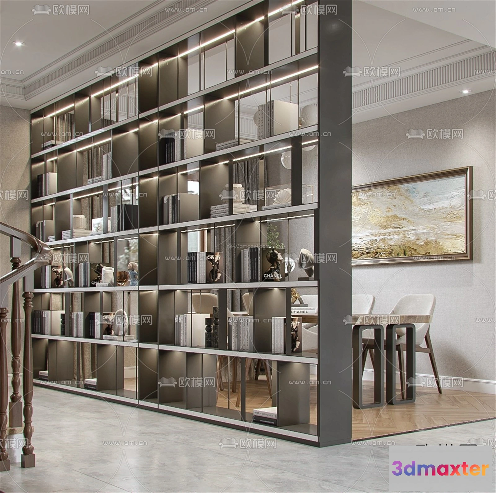 1581024 - Europe Style Interior 3D Blocks - Living Room 3D Model - 071 3D Max