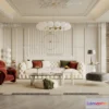 1581144 - Europe Style Interior 3D Blocks - Living Room 3D Model - 131 3D Max