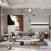 1581924 - Modern Style Interior 3D Blocks - Living Room 3D Model - 026 3D Max