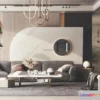 1581978 - Modern Style Interior 3D Blocks - Living Room 3D Model - 053 3D Max