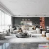 1581986 - Modern Style Interior 3D Blocks - Living Room 3D Model - 057 3D Max