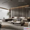 1581996 - Modern Style Interior 3D Blocks - Living Room 3D Model - 062 3D Max