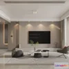 1582014 - Modern Style Interior 3D Blocks - Living Room 3D Model - 071 3D Max