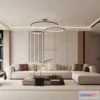 1582026 - Modern Style Interior 3D Blocks - Living Room 3D Model - 077 3D Max