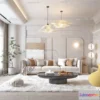 1582080 - Modern Style Interior 3D Blocks - Living Room 3D Model - 104 3D Max
