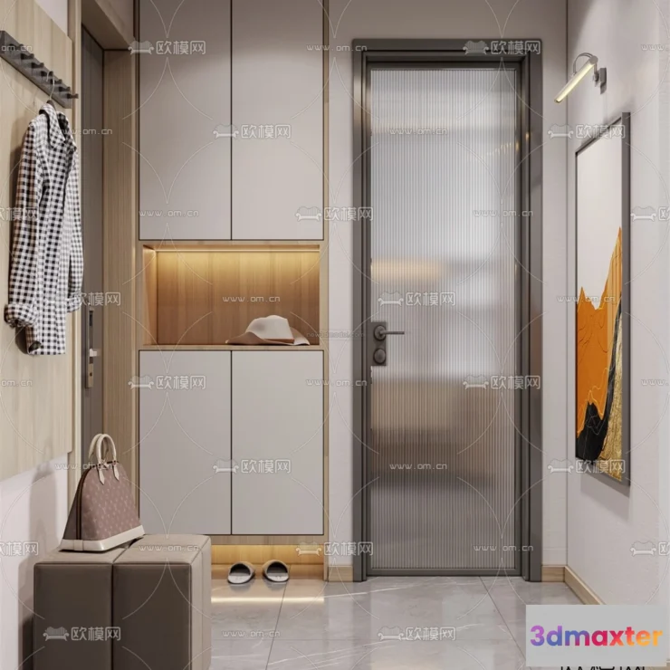 1582632 - Nordic Style Interior 3D Blocks - Living Room 3D Model - 233 3D Max