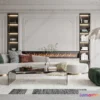 1582782 - Cream Style Interior 3D Blocks - Living Room 3D Model - 041 3D Max