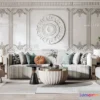 1582788 - Cream Style Interior 3D Blocks - Living Room 3D Model - 044 3D Max