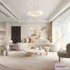 1582831 - Cream Style Interior 3D Blocks - Living Room 3D Model - 065 3D Max