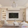 1582925 - Cream Style Interior 3D Blocks - Living Room 3D Model - 112 3D Max