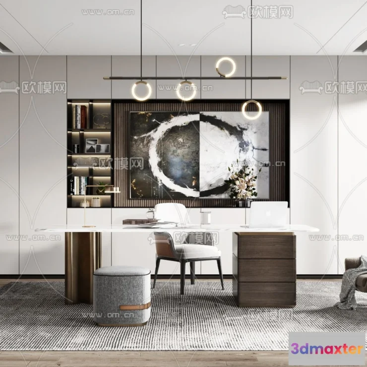 1111026 - Study Room 3D Scenes - 0788