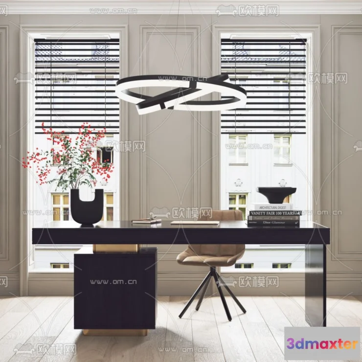 1111040 - Study Room 3D Scenes - 0795