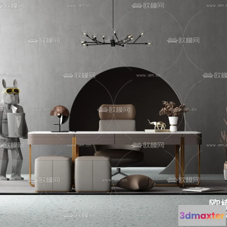 1111050 - Study Room 3D Scenes - 0800