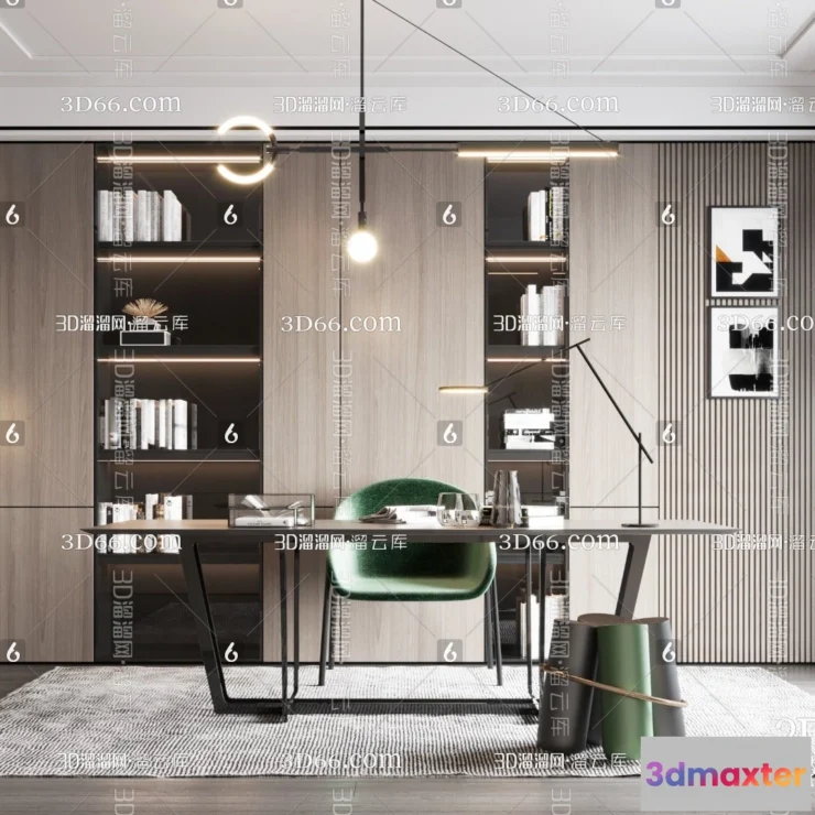 1111052 - Study Room 3D Scenes - 0801