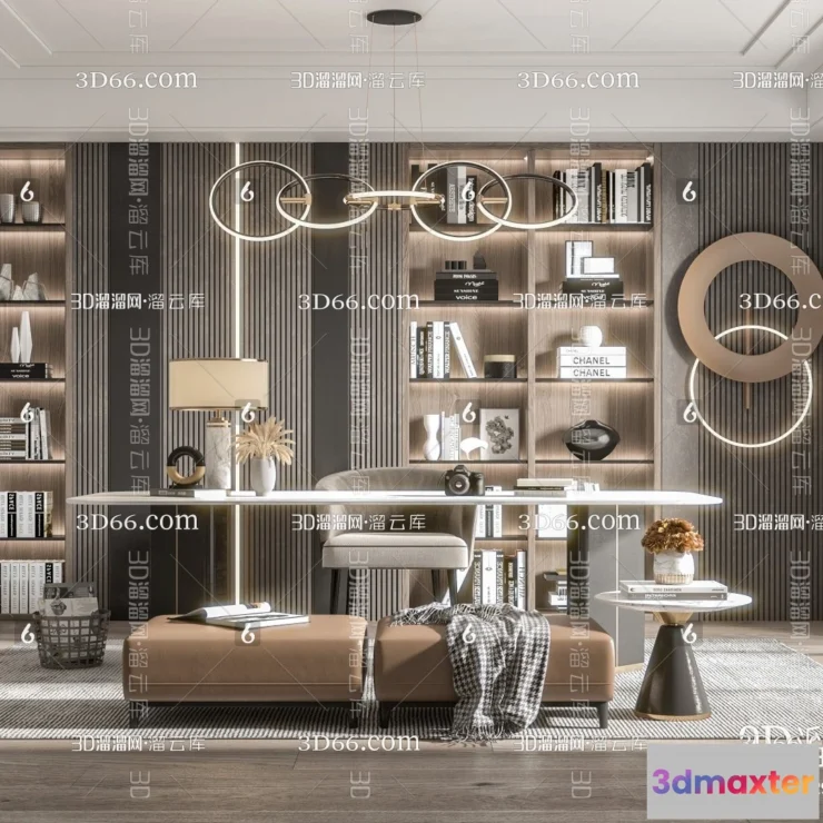 1111056 - Study Room 3D Scenes - 0803