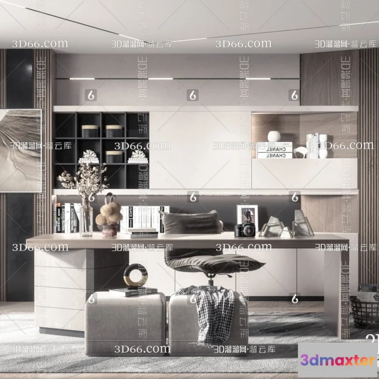 1111058 - Study Room 3D Scenes - 0804