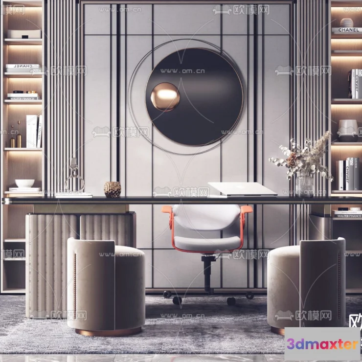 1111066 - Study Room 3D Scenes - 0808