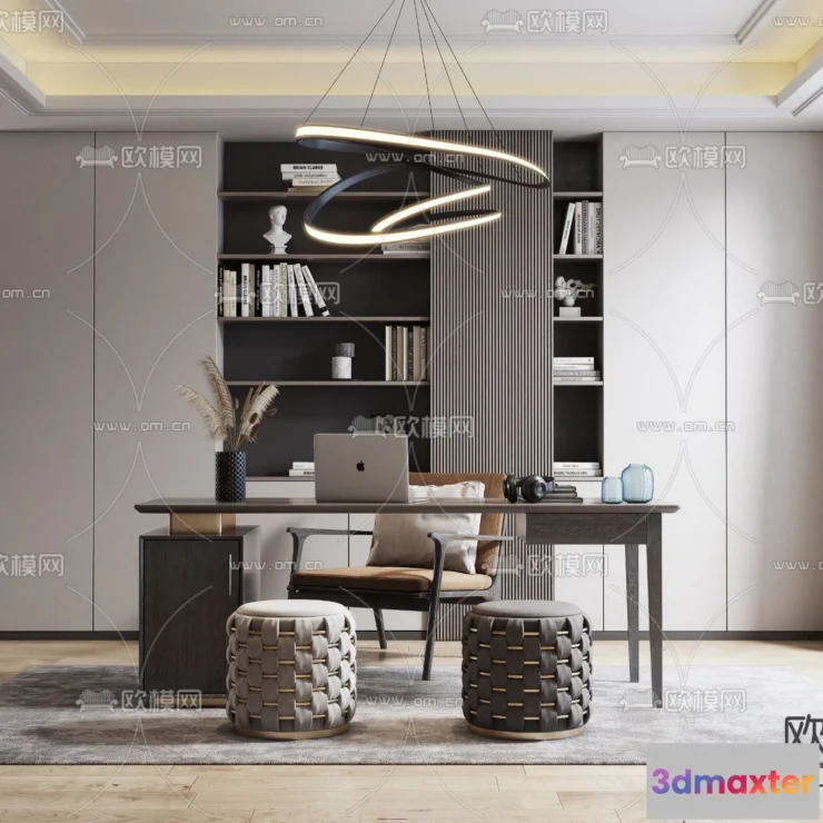 1111076 - Study Room 3D Scenes - 0813