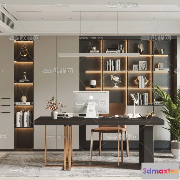 1111078 - Study Room 3D Scenes - 0814