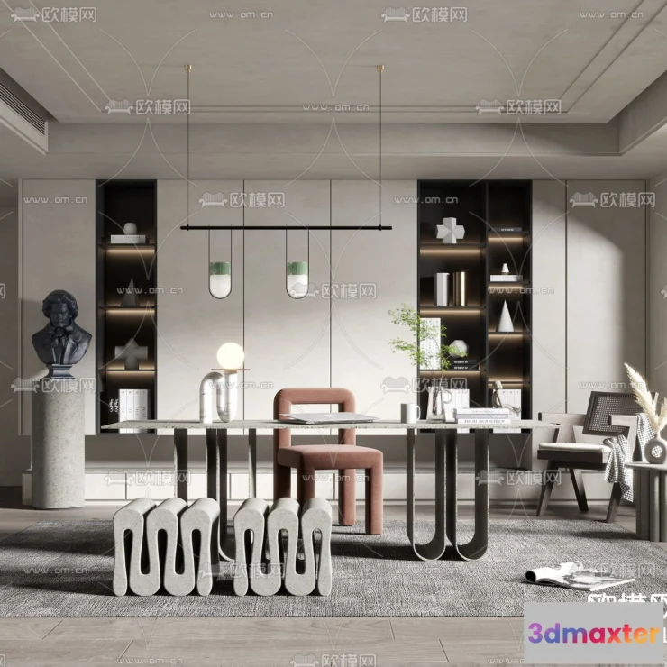 1111082 - Study Room 3D Scenes - 0816