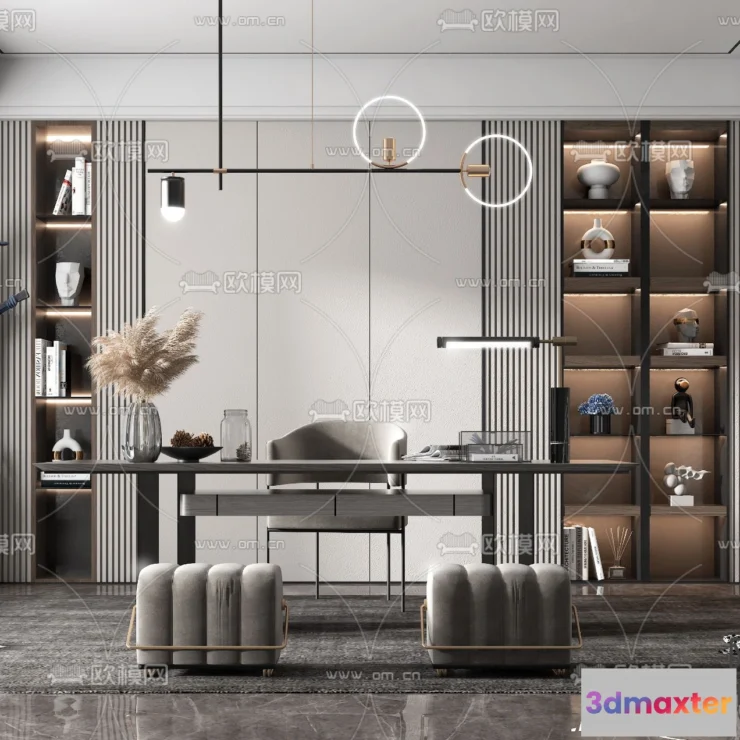 1111088 - Study Room 3D Scenes - 0819