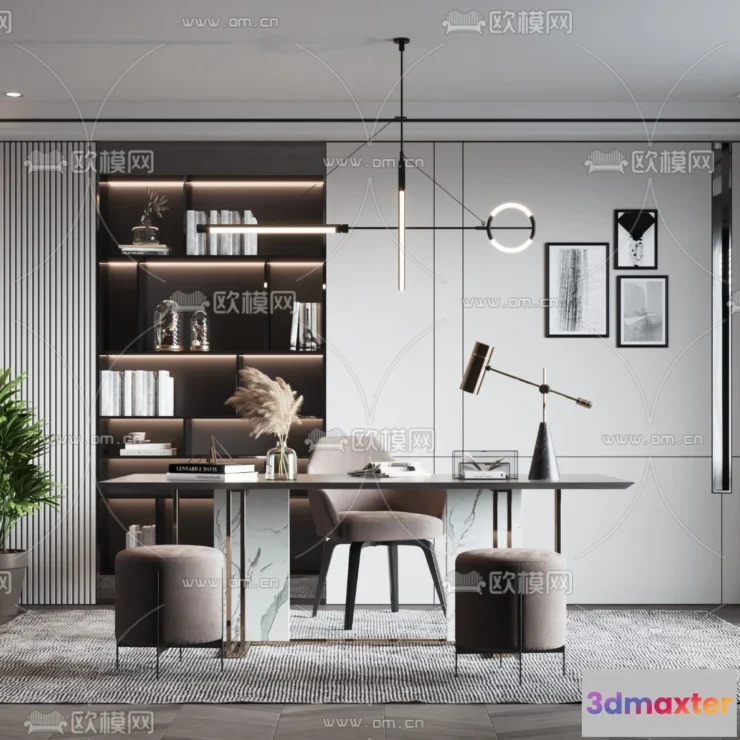 1111096 - Study Room 3D Scenes - 0823