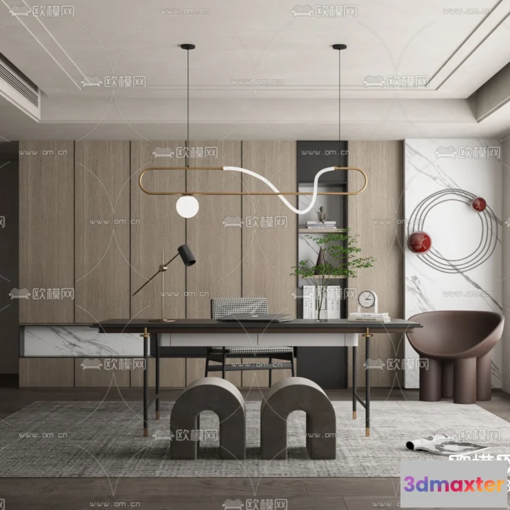 1111098 - Study Room 3D Scenes - 0824