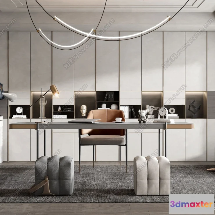 1111118 - Study Room 3D Scenes - 0834