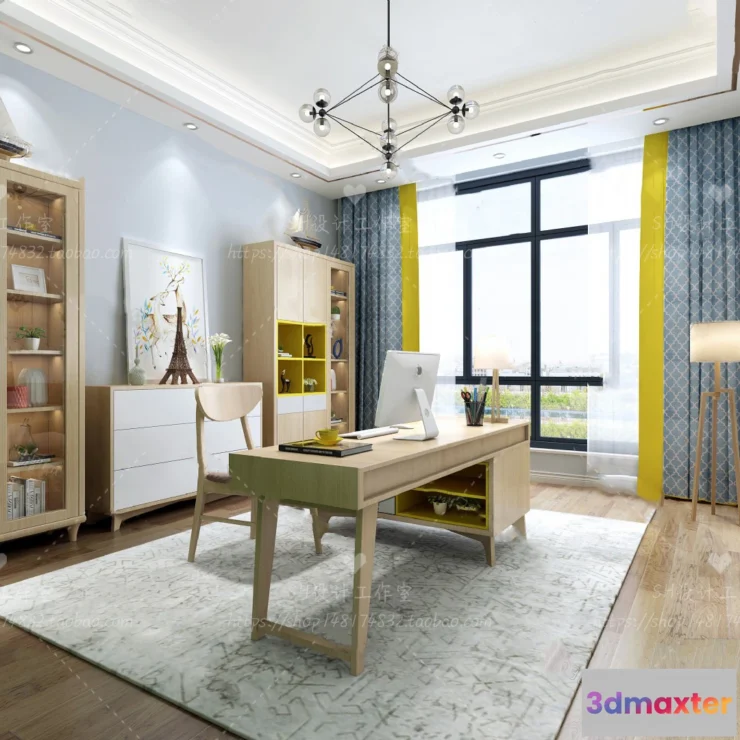 1119874 - STUDY ROOM 3D SCENES - VRAY RENDER - 25