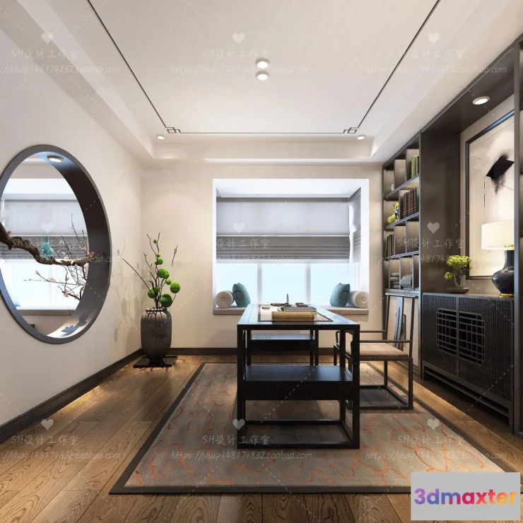 1119940 - STUDY ROOM 3D SCENES - VRAY RENDER - 58