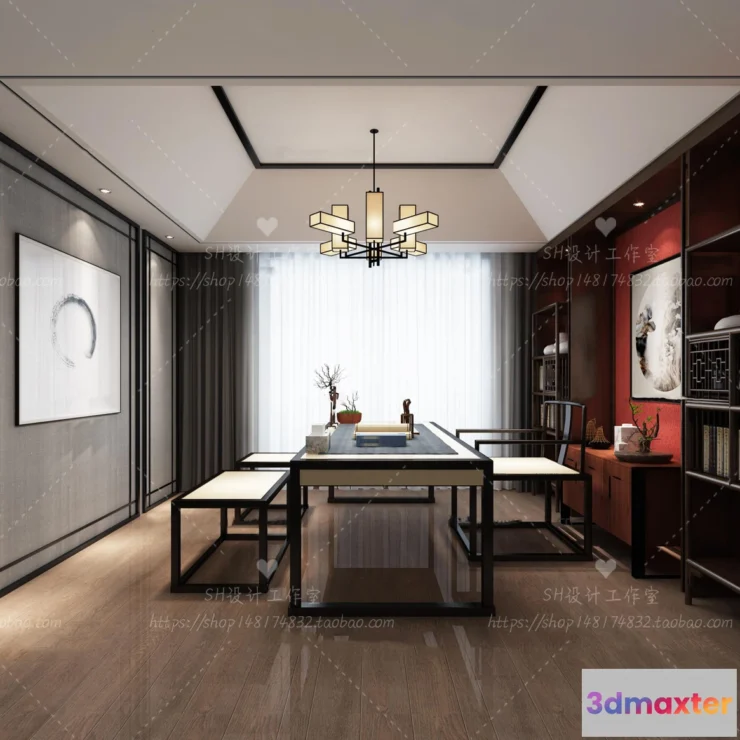 1119974 - STUDY ROOM 3D SCENES - VRAY RENDER - 75